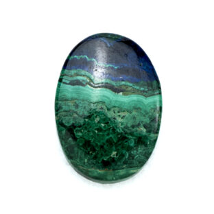 【鮮やかな紺と緑のグラデーション】 アジュラマラカイト　17.8ct