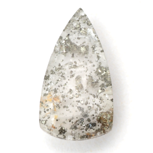 【輝くパイライトを閉じ込めたクォーツ】パイライトインクォーツ  14.7ct