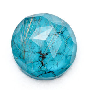 【美麗ダブレット】ルチルクォーツx ターコイズ 26.4ct