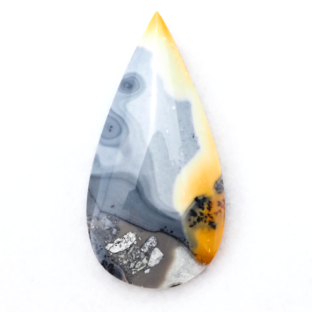 【モノトーンにイエローが鮮やか】マリガノジャスパー  41.5ct