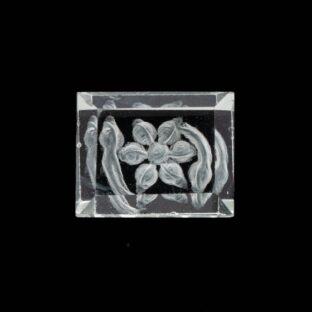 【花模様のインタリオが輝く】グリーンアメジスト 5.65ct