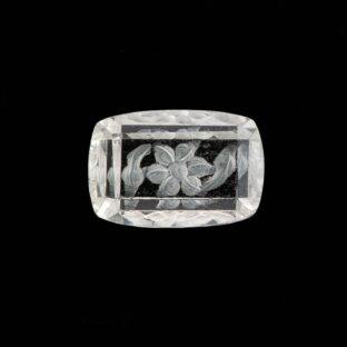 【花模様のインタリオが輝く】グリーンアメジスト 5.70ct