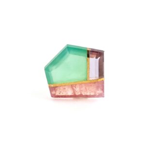 【洗練された３色の色石】クリソプレーズダブレットストーン 4.3ct