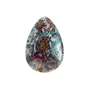 様々な鉱物が作り出す圧倒的な情景美 | コッパークリソコラインカルセドニー 29.95ct ルース 天然石