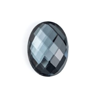 【黒く艶めく極上トリプレット】ヘマタイトxクォーツ 16.88ct