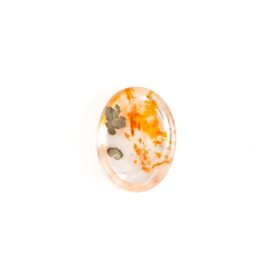【華やかで可愛らしいルース】パイライト入りリモナイトインクォーツ 1.3ct