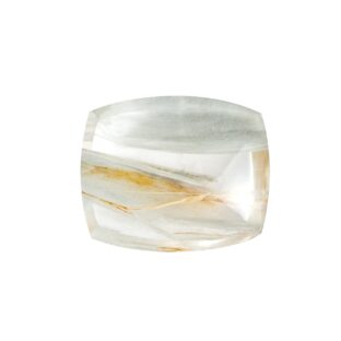 ルネサンスの風を感じる芸術｜アンフィボール・イン・クォーツ 34.6ct スクエアカボションブラジル産