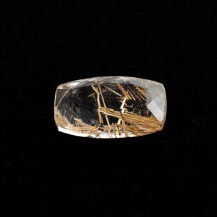 ブラジル産 ルチルクォーツ 6.9ct｜最高の透明度と輝き 天然石 ルース 黄金の針