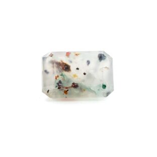 【自然が描いた青と銅のアート】コッパークリソコラインアゲート 3.7ct 珍しいファセットカット 魅惑の天然石ルース