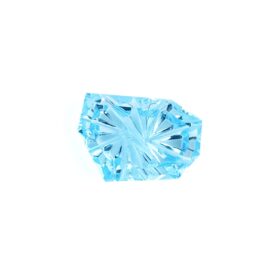 氷の結晶を閉じ込めた輝き | 極上ブルートパーズ5.35ct | 特殊デザイナーズカット| 一点もの天然石ルース