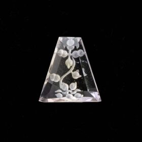 【夏の午後3時の光が落とす影】インタリオ アメトリン 4.5ct 天然石ルース（花模様・沈み彫り）