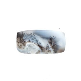 デンドリティックオパール 7.9ct｜夏の陽射しに輝く、静寂の雪景色