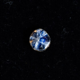 夜の青に宿る光芒  | ミャンマー産トラピッチェサファイア 1.03ct