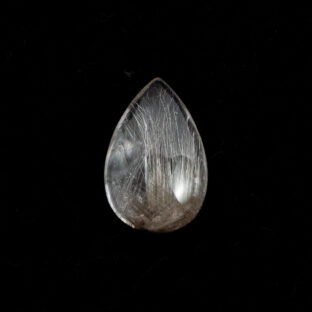 冴えわたる透明感と白銀の針｜【希少】プラチナルチルクォーツ（ペアシェイプ）6.35ct
