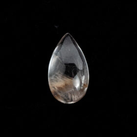 冴えわたる透明感と白銀の針｜【希少】プラチナルチルクォーツ（ペアシェイプ）6.77ct