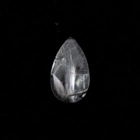 冴えわたる透明感と白銀の針｜【希少】プラチナルチルクォーツ（ペアシェイプ）3.54ct