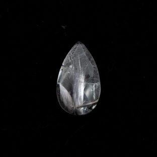 冴えわたる透明感と白銀の針｜【希少】プラチナルチルクォーツ（ペアシェイプ）3.54ct